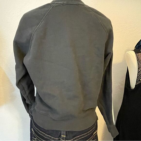 Spiritual Gangster gray sweatshirt “unstoppable” with rainbow stripe sleeves S - Picture 6 of 8